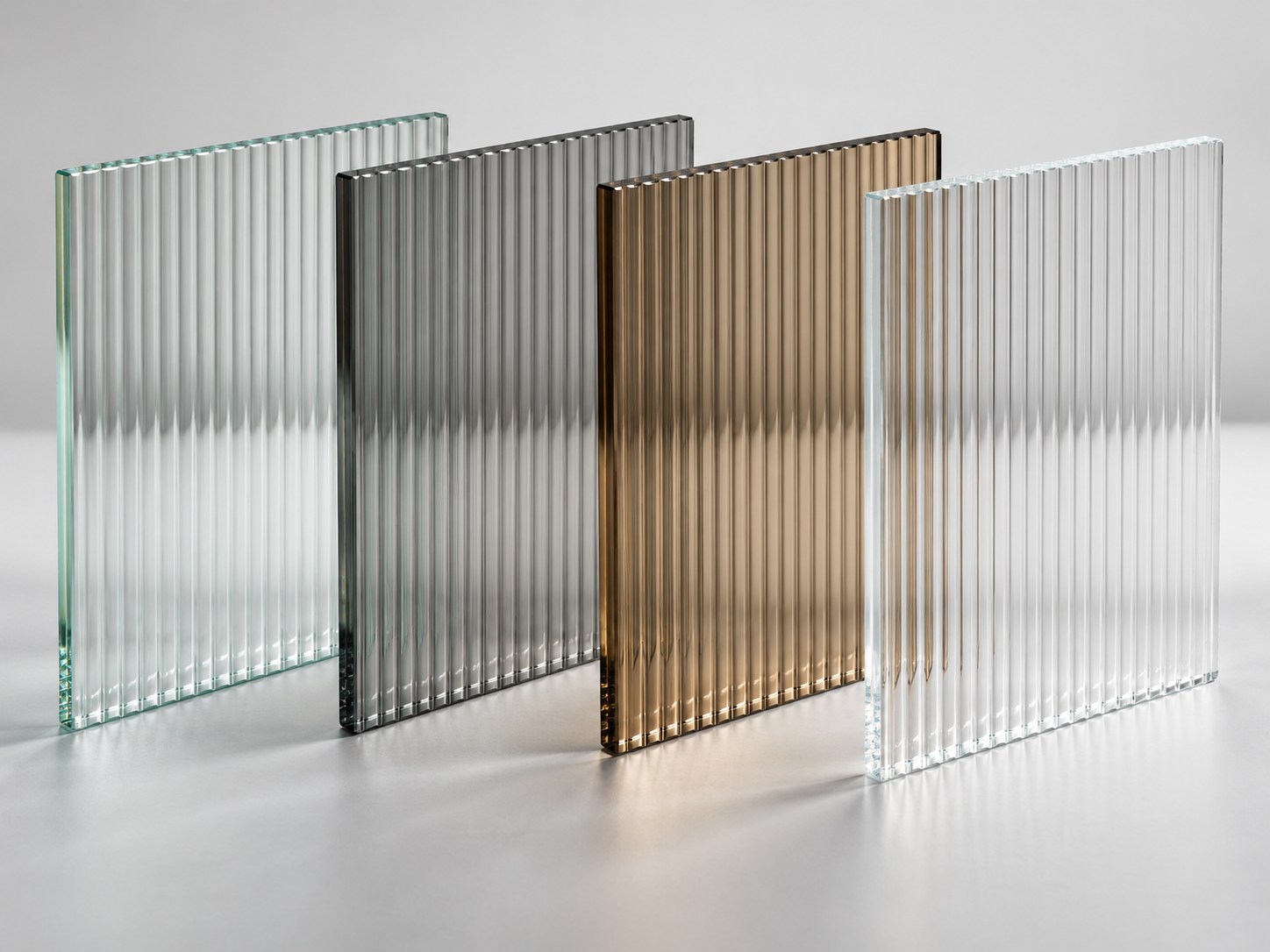 Sticlă striată — Flutes