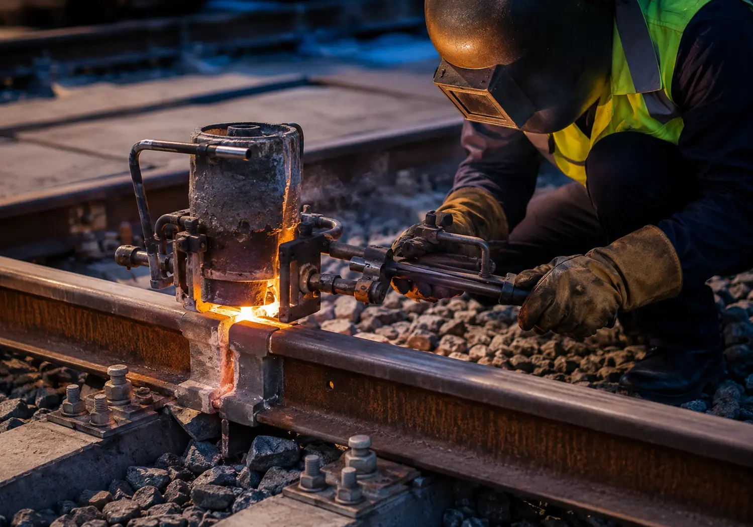 Suduri aluminotermice și electrice pentru infrastructură feroviară